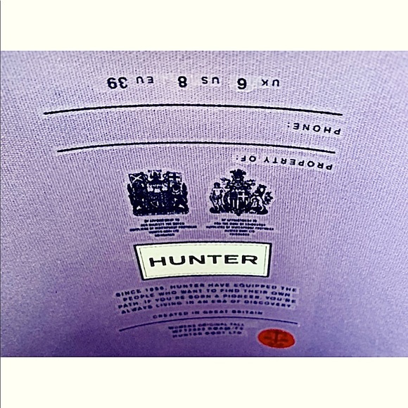 NWT Hunter Original Tall Matte Purple Rain Boot - Picture 7 of 9